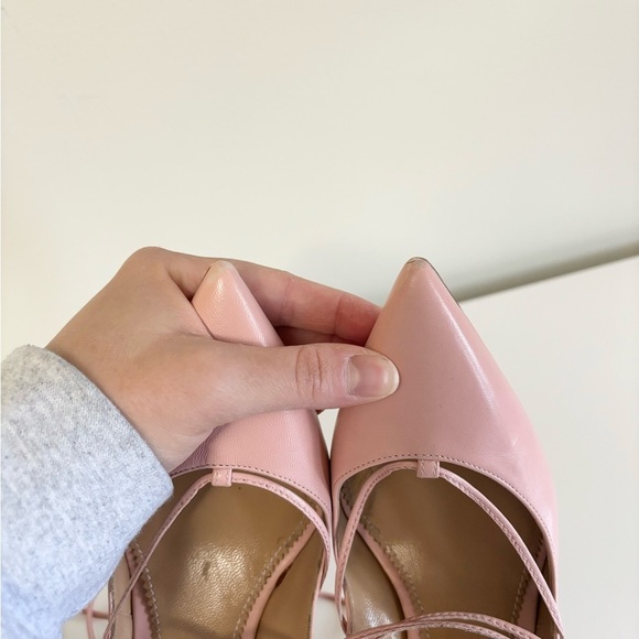 Dsquared2 leather lasercut accents pimps pink size EU 36 leather US 5 - Picture 11 of 12